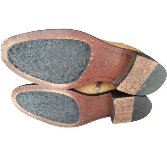 Vero Cuoio Distressed Italian Leather Riding Boots Size 7 - Picture 9 of 9